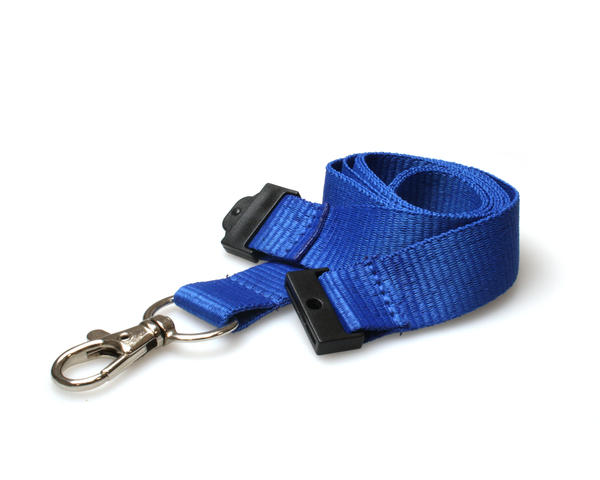 20mm Recycled Lanyards with Flat Breakaway and Metal Trigger Clip