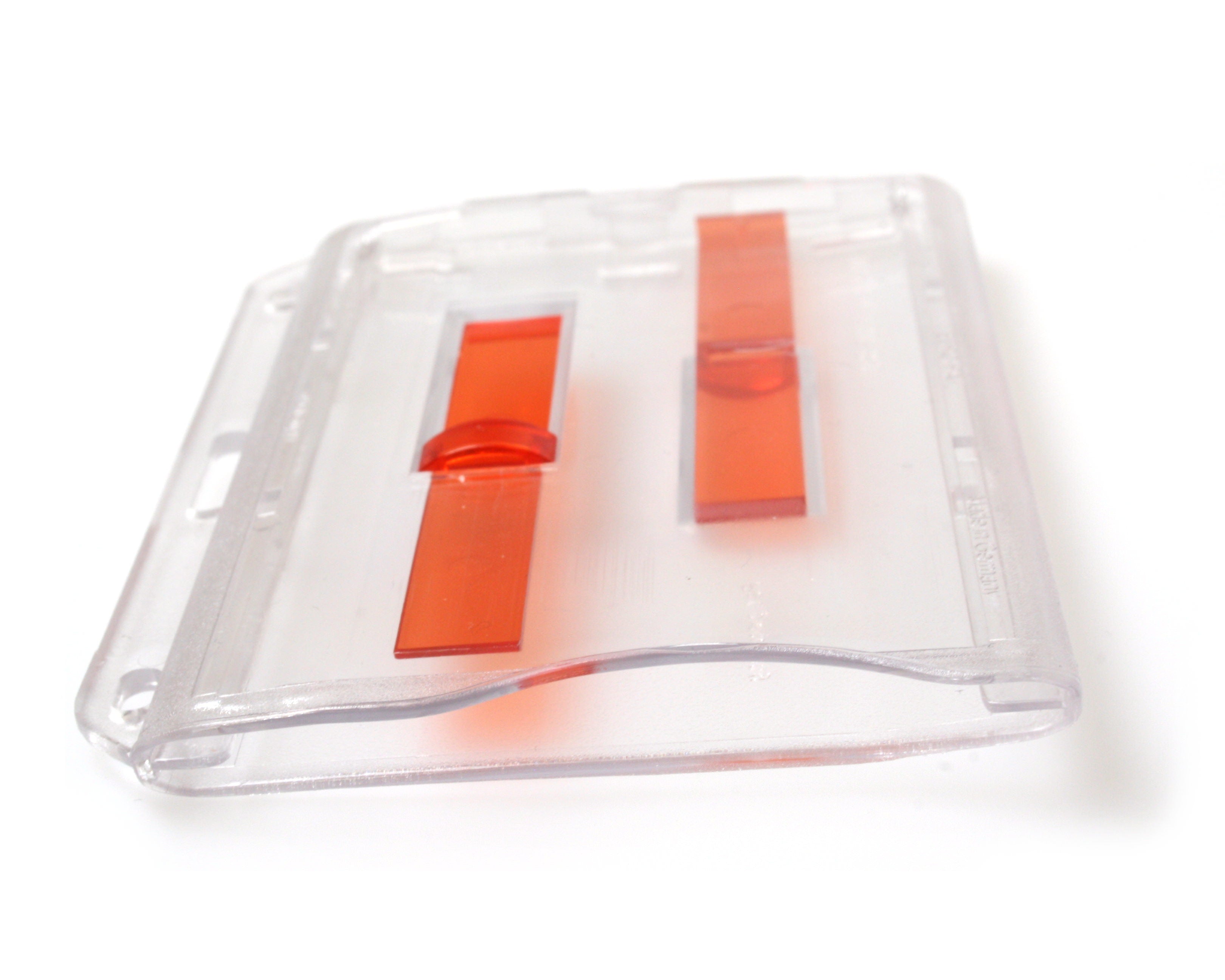Enclosed Holders with Double Slider Bar, Red Slider, Premium - Landscape / Horizontal (Pack of 100)