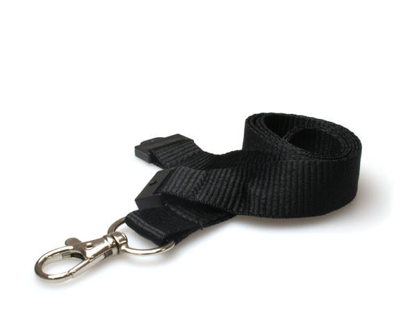 20mm Recycled Lanyards with Flat Breakaway and Metal Trigger Clip