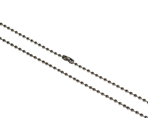 100 Pack 30inch Metal Bead Chain Necklace, Nickel Plated