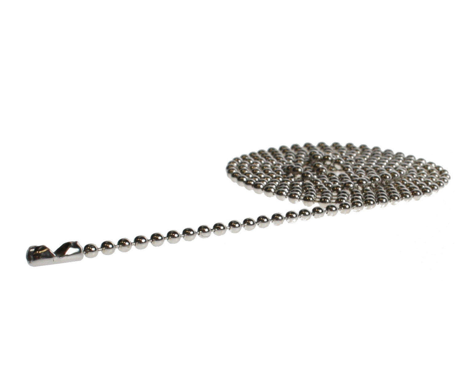100 Pack 30inch Metal Bead Chain Necklace, Nickel Plated