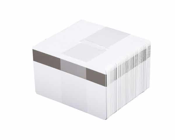 Fotodek White 760 Micron PVC Cards with 2750oe Hi-Co Magnetic Stripe (Pack of 100)