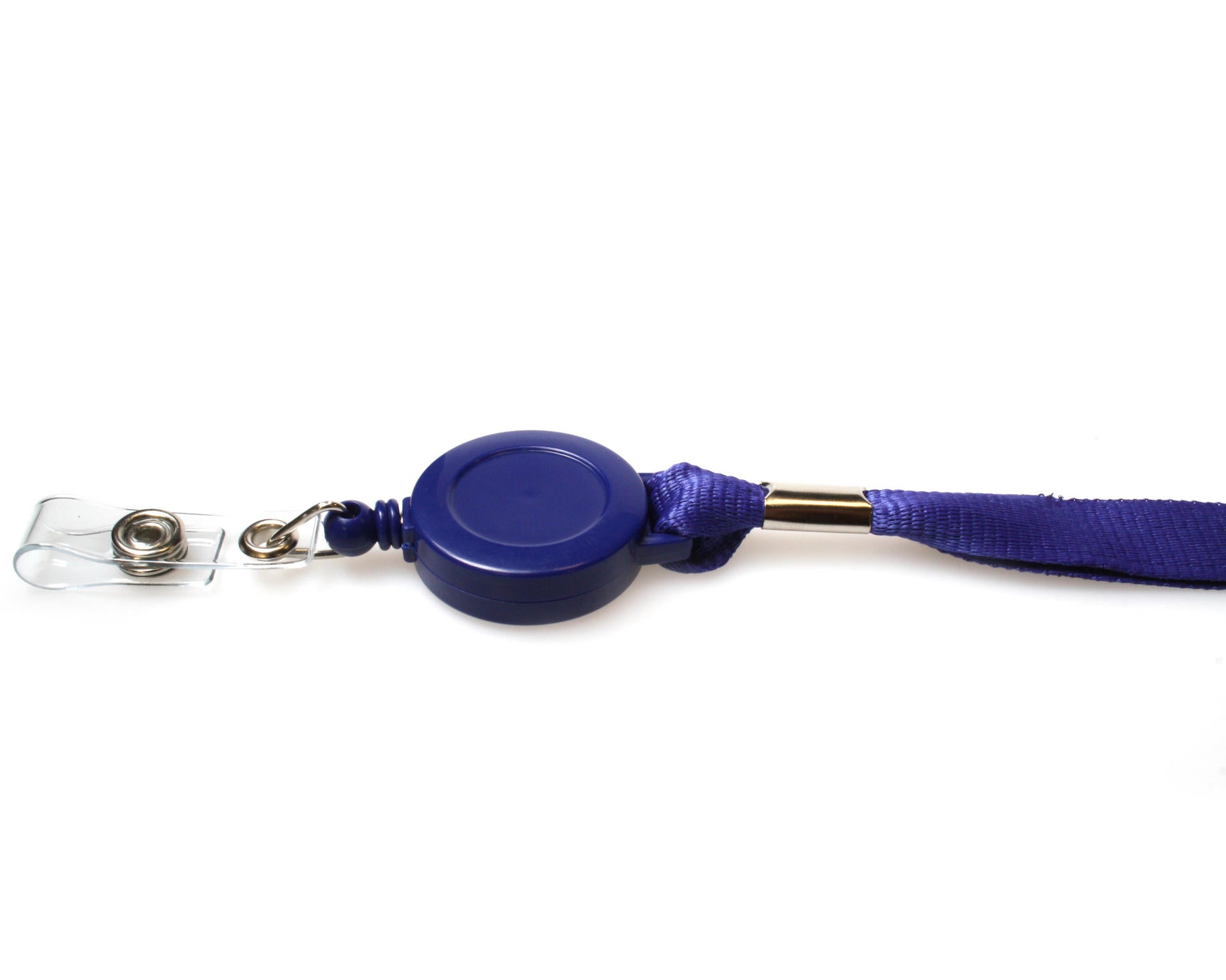 15mm Recycled Plain Navy Blue Lanyards with Card Reels (Pack of 50)