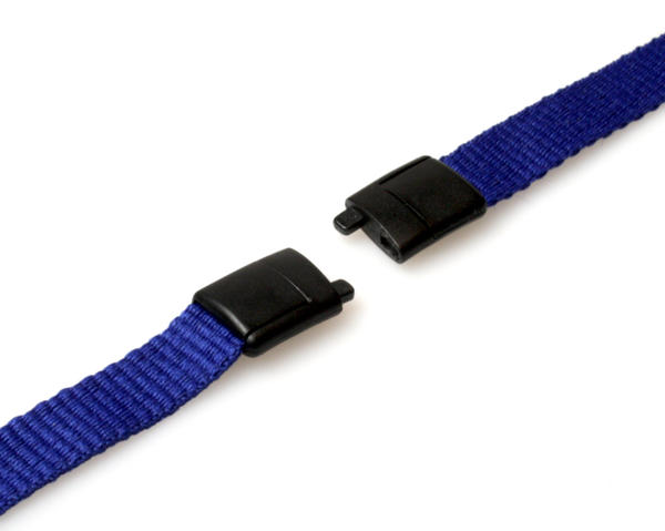 10mm Recycled Plain Navy Blue Lanyards with Metal Lobster Clip (Pack of 100)